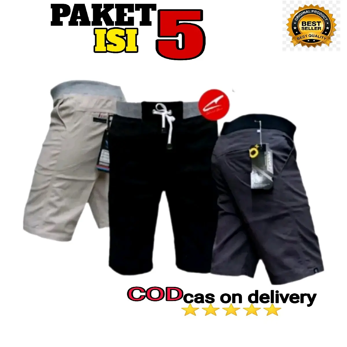 CELANA PENDEK PRIA (100 DAPAT 5 )