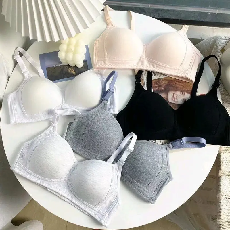 Áo không gọng mút đệm mỏng chất cotton thoáng mát mềm mịn 026 Bra Nữ 1