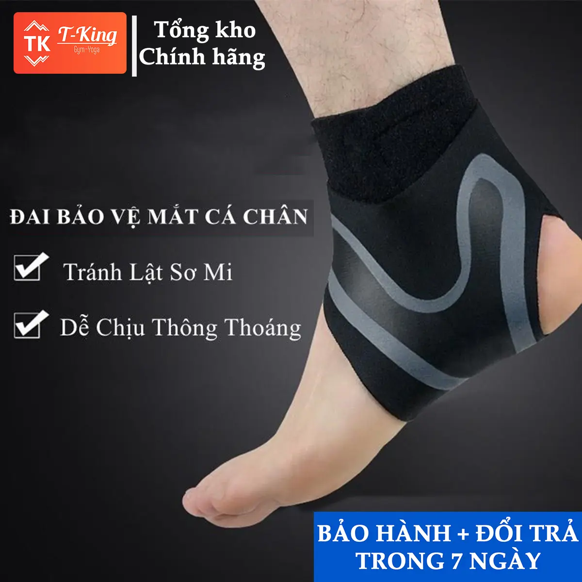 Băng quấn cổ chân chữ V, Đai cổ chân bảo vệ mắt cá chân cổ chân Phụ Kiện chơi thể thao, chạy bộ,đá bóng Sport dây  khoá trợ  lực