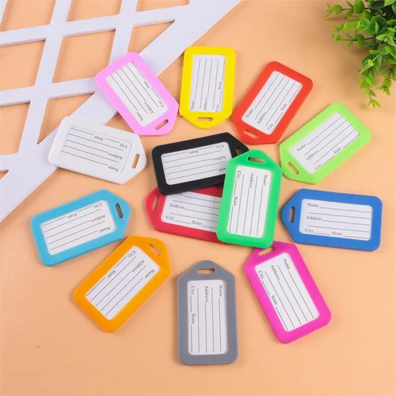 [Youth Zone] Luggage Tag Boarding Shipping Plastic Baggage Tags Travel Accessory Women Men Suitcase ID Address Name Holder Bag Label