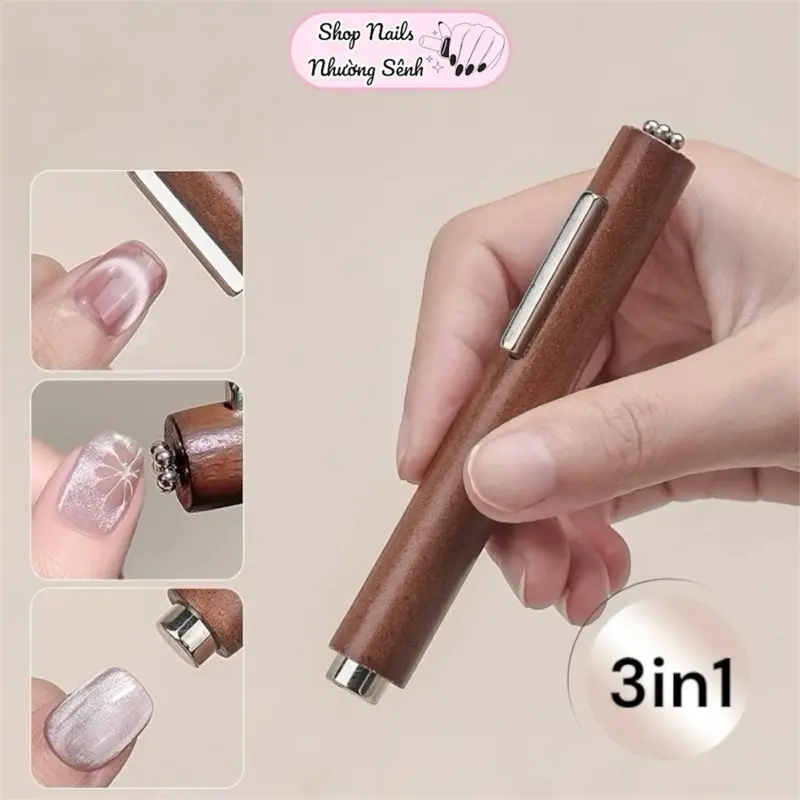 Nam châm 3in1 hơ sơn mắt mèo siêu sáng dùng trong làm nail