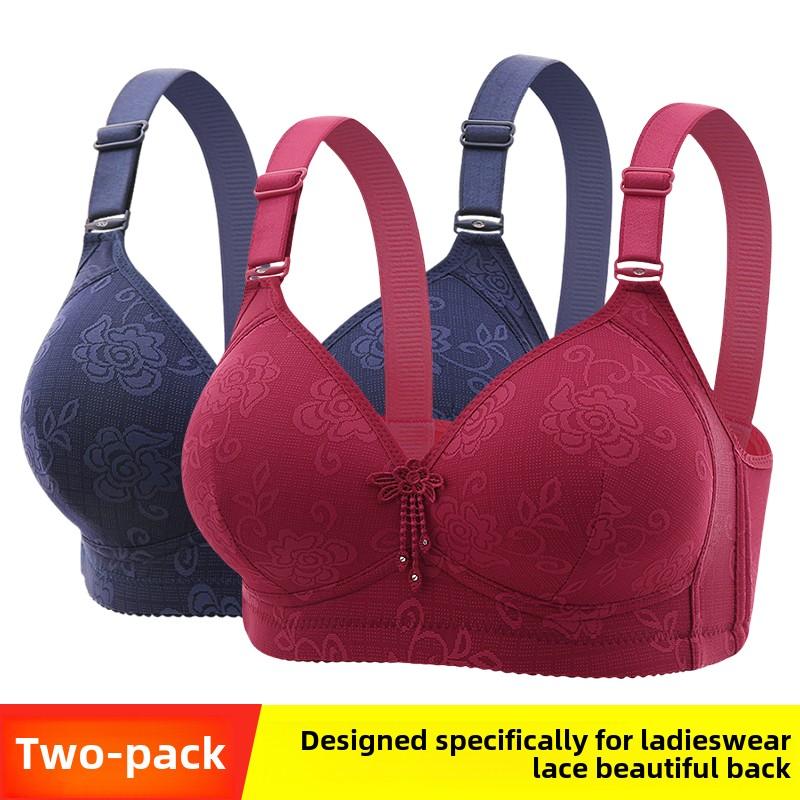 Áo Ngực Nâng Ngực Ngoại Cỡ Cúp Cố Định, Không Gọng, Dành Cho Phụ Nữ, Chống Chảy Xệ Lưng, Ngoại Cỡ 36-46, BC