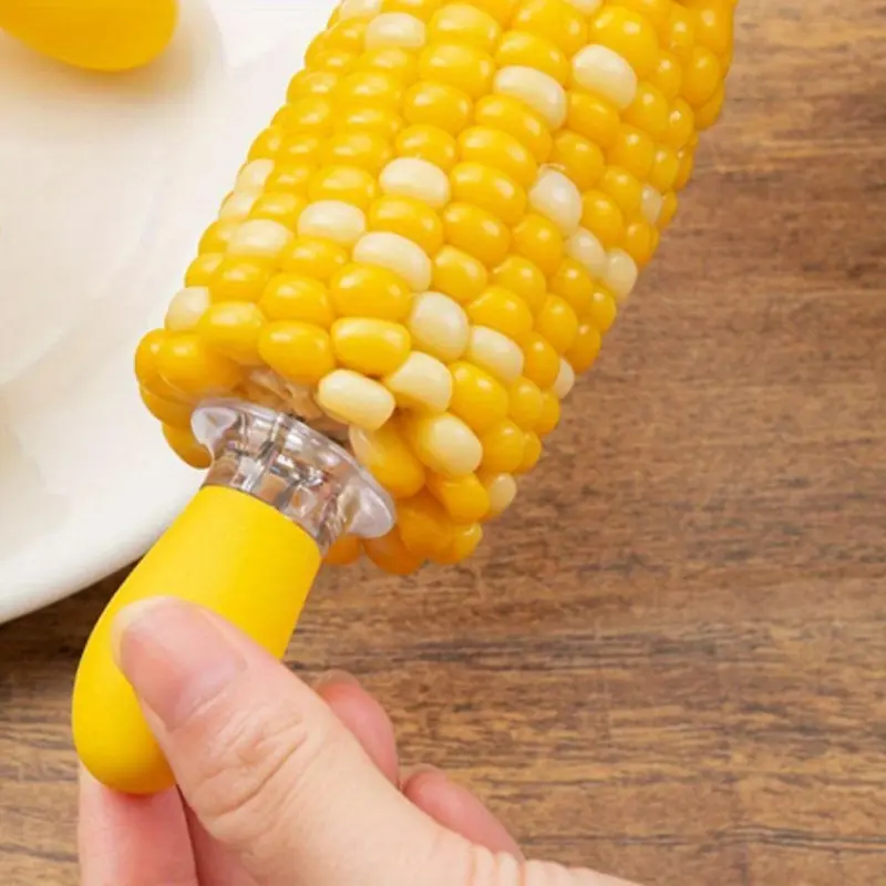Corn Skewer Tool, 1 Pair Corn COB Holder, Barbecue Utensils for Home, Camping and Party, Kitchen Accessories, Kitchen Gadgets 6