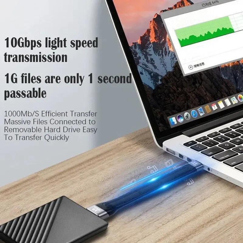 Type C to USB A PD Fast Charging Data Cable, High Speed Hard Disk Short Cable Tablet Adapter, Short Portable Data Cable 3