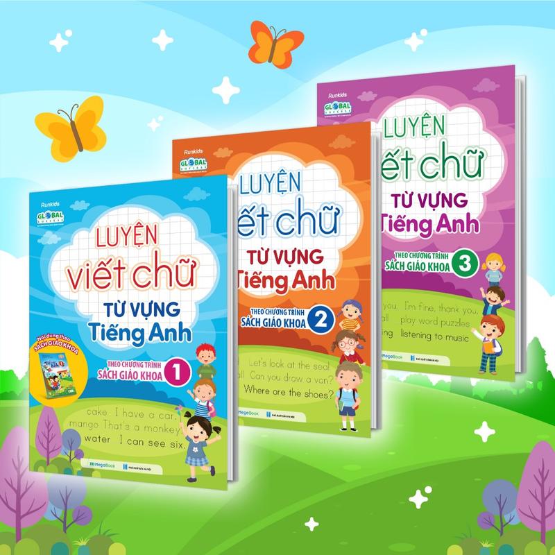  Megabook Sách Combo Luyện Viết Chữ Từ Vựng Tiếng Anh Theo Chương Trình Sách Giáo Khoa Lớp 1 2 3 Thiết Kế Hình Ảnh Dễ Thương Tăng Hiệu Quả Học Tập 