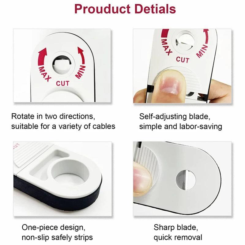 Product Introduction of Coaxial Line Stripper, Multi-purpose Ring-shaped Stripping Tool, Telephone Line Category 5e Twisted Pair Network Cable Stripper 4