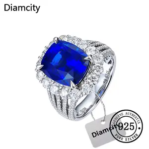 Diamcity Cincin Terbuka Safir 5 Karat Fashion Mewah