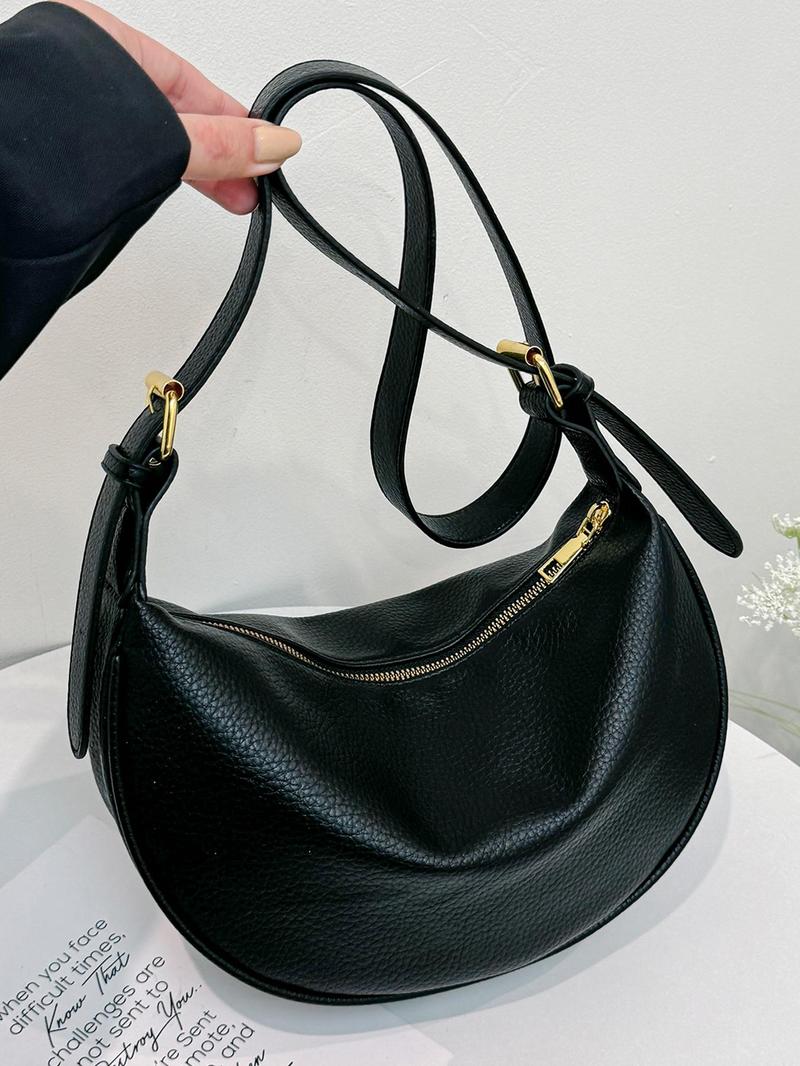 Product Introduction of Fashion Colorblock Underarm Bag, Large Capacity Commuter Bag, Trendy Versatile High-quality Daily Commuting Bag, Girl Fashionable Shopping Bag 4