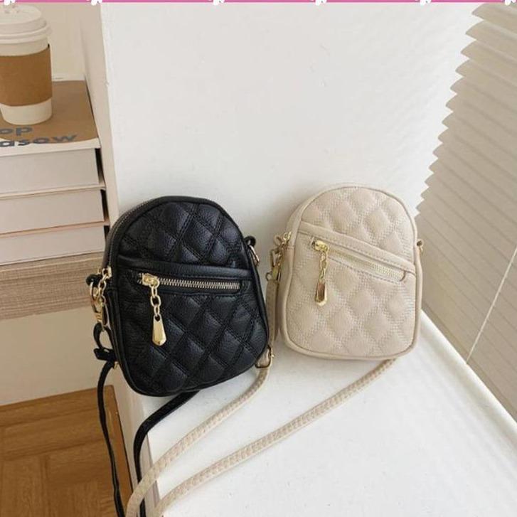 TDC287 - Túi xách đeo chéo đeo vai nữ túi da mềm để vừa điện thoại thiết kế khoá chéo Bag KN2611