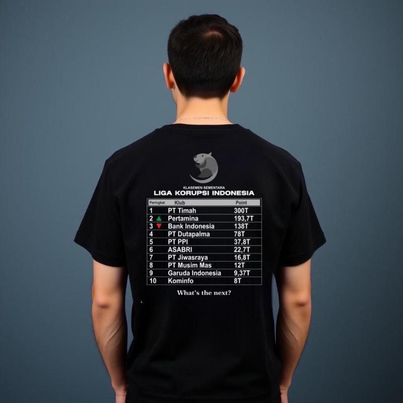 Kemeja-T Liga Rasuah, Kata Sarkastik Sejuk, Bahan Kapas Combed - TikTok ...