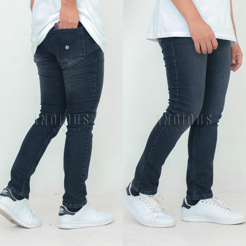Celana jeans jumbo pria / celana panjang slimfit stretch melar / celana skinny / celana jeans Cowok dewasa 1