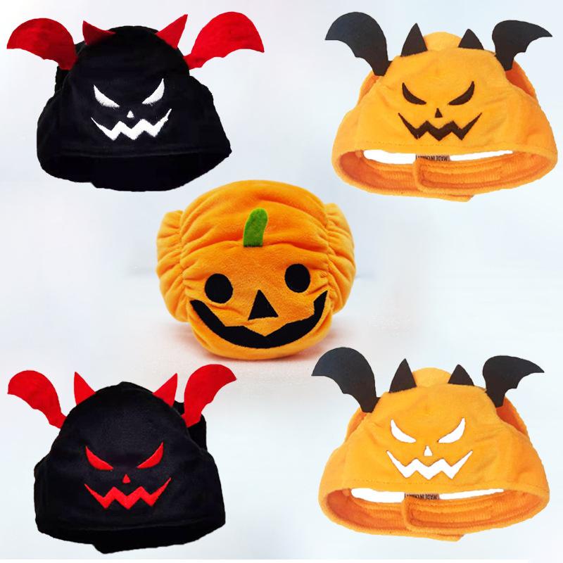 Product Introduction of Pet Cat Dog Pumpkin Hat Halloween Ghost Festival Decorative Headdress Easter Funny Hat 1