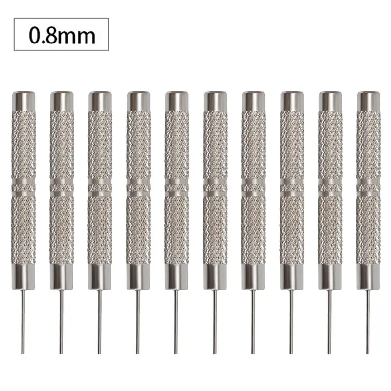 Dụng Cụ Sửa Chữa Tháo Ghim Vòng đeo tay Dây đồng Đồng Hồ 10 cái, Đục lỗ ghim sắt, Chiều rộng 0,7-1,0mm 5