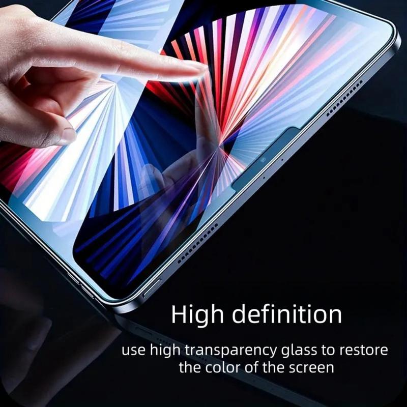 Product Introduction of Tempered Glass Tablet Screen Protector, HD 9H Tablet Screen Protective Film, Tablet Tempered Glass Film for iPad Mini/Air/Pro Series 9