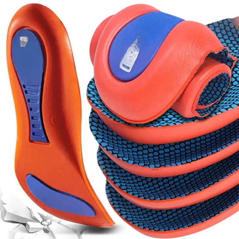 Sport Insoles for Shoes Sole Shock Absorption Deodorant Breathable Cushion Running Insoles for Feet Man Women Orthopedic Insoles