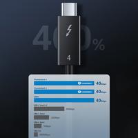 Gambar CABLETIME Kabel Thunderbolt 4 USB-C 4.0 8K 4K 100W PD Intel Certified - 1.8M dari Cabletime Indonesia Kota Administrasi Jakarta Barat 5 Tokopedia