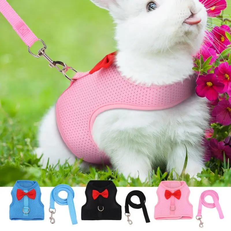 Rabbit Harness Set Stylish Vest Small Pet Carrier Bag Adjustable ...