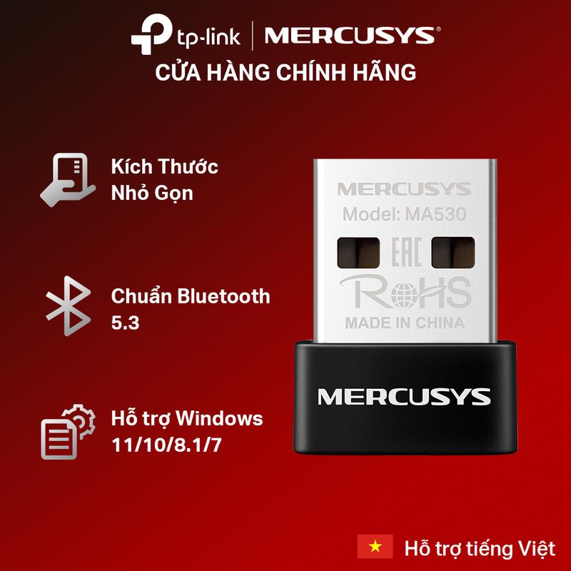 Bộ Chuyển Đổi Bluetooth USB Nano Mercusys MA530 Chuẩn Bluetooth 5.3 | USB nhỏ…