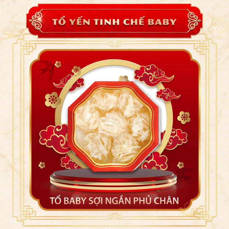 Tổ Yến Viên Baby Sợi Ngăn kèm chân yến - Yến Biển - Thương Hiệu Yến Sào từ Yến Sào Đảo Ngọc Food Chuyên Yến Biển - Thu Hoạch Hằng Tháng - Du Mục - yến sào - yến sào hữu cơ