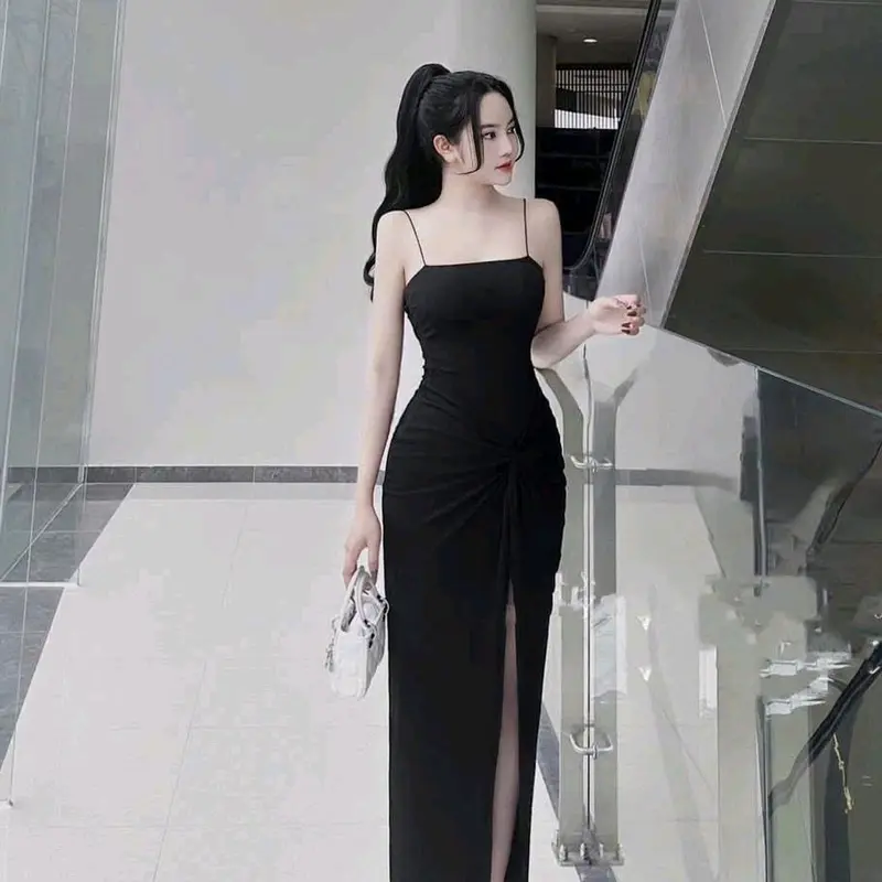 Đầm body hai dây sang trọng - Thời trang nữ VAYNU - Voan 2