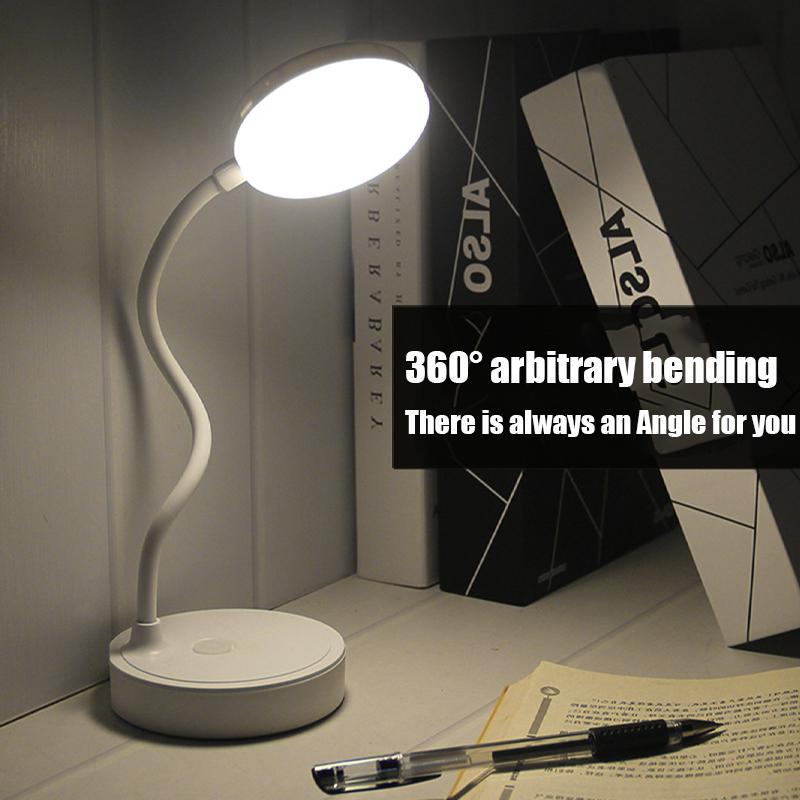 LED Eye Protection Lamp, USB Rechargeable Table Lamp, 3-color Dimming Night Light for Bedroom, Study Room & Office 7
