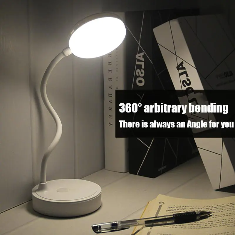 LED Eye Protection Lamp, USB Rechargeable Table Lamp, 3-color Dimming Night Light for Bedroom, Study Room & Office 7