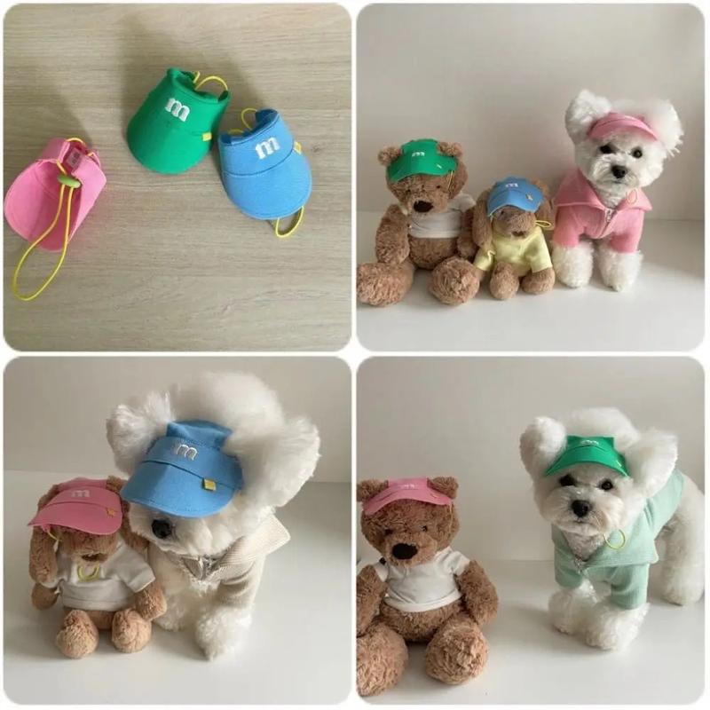 Product Introduction of Fashion Cute Dog Hat Outdoor Multicolour Puppy Baseball Hat Adjustable Portable Dog Sunscreen Cap Dog 19