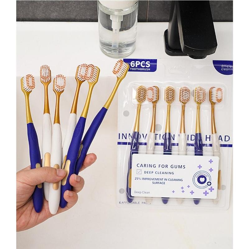 Product Introduction of 6/12/18Pcs New Ultra Soft Toothbrush Wide Head Ultra-Fine Bristles Household Toothbrush Set Anti-Slip Handle Deep Cleaning Oral Hygiene Daily Gum Health 36