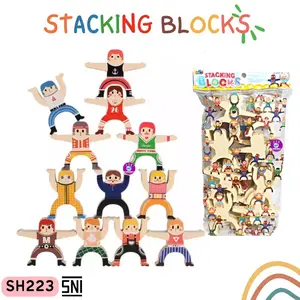 PROMO TERLARIS - Mainan Kreatifitas Edukasi Anak Stacking Blocks Balancing Toys SH 223 //FAMILY GAME//MAINAN SERUSERUAN//MAINAN VIRAL//MAINAN MONOTORING ANAK Permainan Plastik