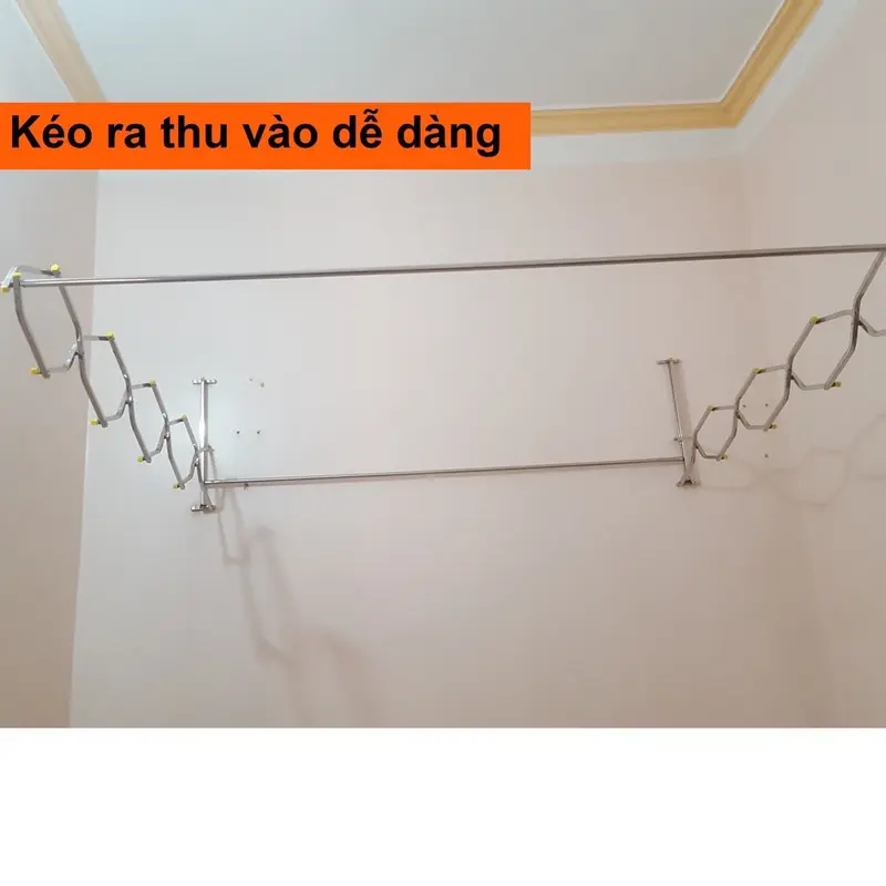 [BẢO HÀNH 1 ĐỔI 1] Khung Màn Xếp Gọn Inox Thông Minh Cho Bé Và Người Lớn Kích Thước 1,6- 2,2m Chỉ Nguyên Khung - Mai Trang Voi Kem 2