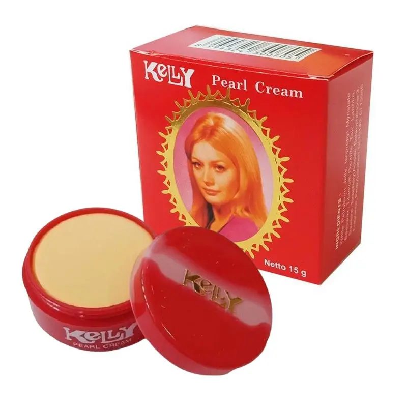 Kelly Pearl Cream Original 15Gr Bpom Pelembab Wajah Merah Moisturizer Vitamin Bedak Whitening Krim - Facial