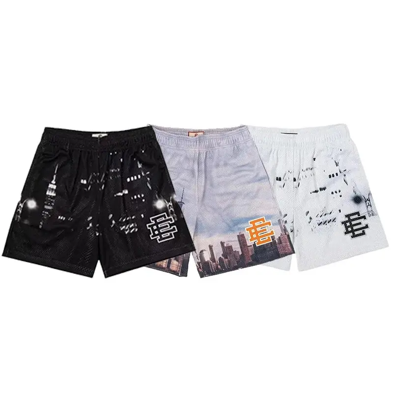 *Eric Emanuel EE Basic Short NEW YORK CITY SKYLINE men's casual shorts fitness sports pants summer workout mesh shorts men Menswear Lingerie