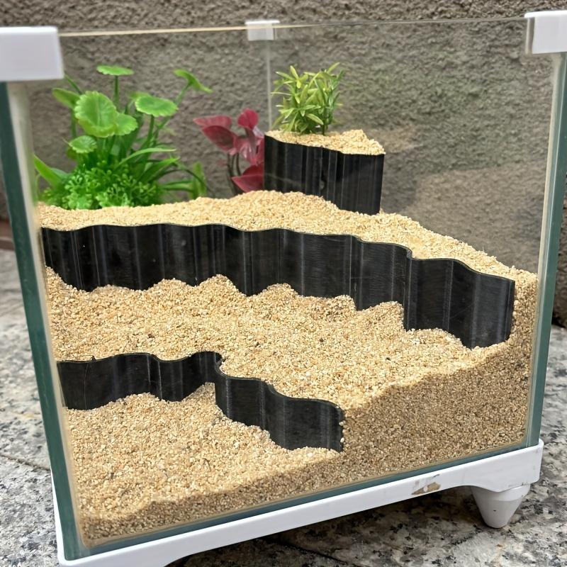 3D Printed Fish Tank Decoration board, 3 Counts/set Artificial Hill Shaped Decoration board, Fish & Shrimp Habitat board, Aquarium Decoration 0
