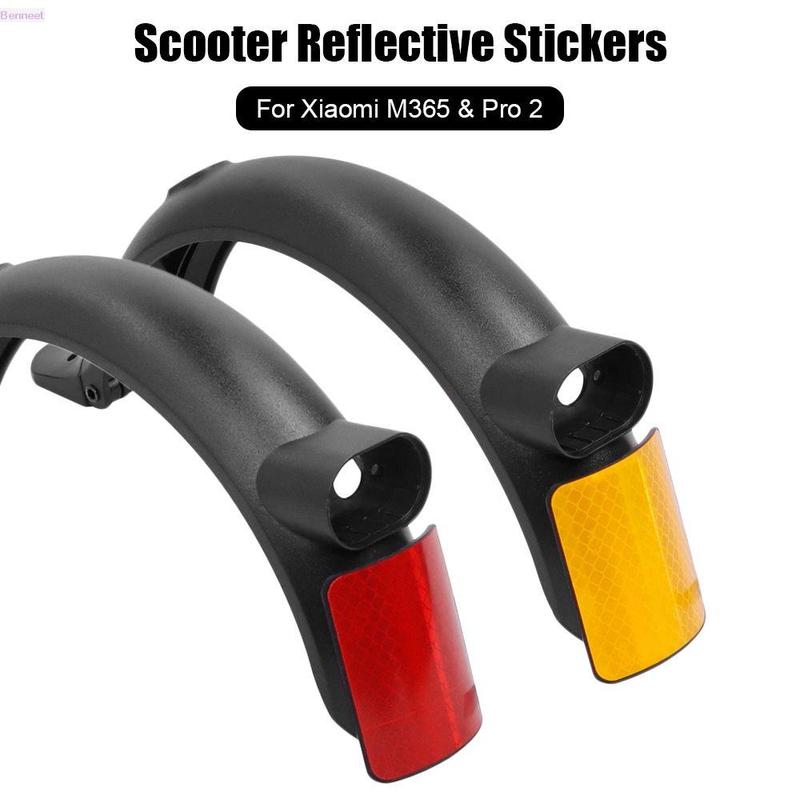 1/2pcs Accessories for Xiaomi M365&Pro 2 Skateboard Fenders Warning Mud Fender Guard Rear Fender Warning Electric Scooter Stickers Scooter Reflective Stickers 0