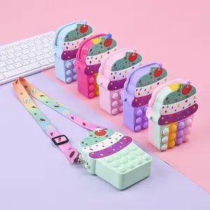 BISA COD T5639 Tas Pop it Ice Cream / Tas Pop It Anak Perempuan / Tas Pop It Selempang Bag Lucu Unik Anak Viral Fashion
