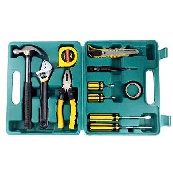 Bộ Dụng Cụ Sửa Chữa 16 Món Gồm Cờ Lê Kìm Búa Kéo Mỏ Lết Tua Vít Lục Giác Thước Đo Bút Thử Điện Đa Năng 2