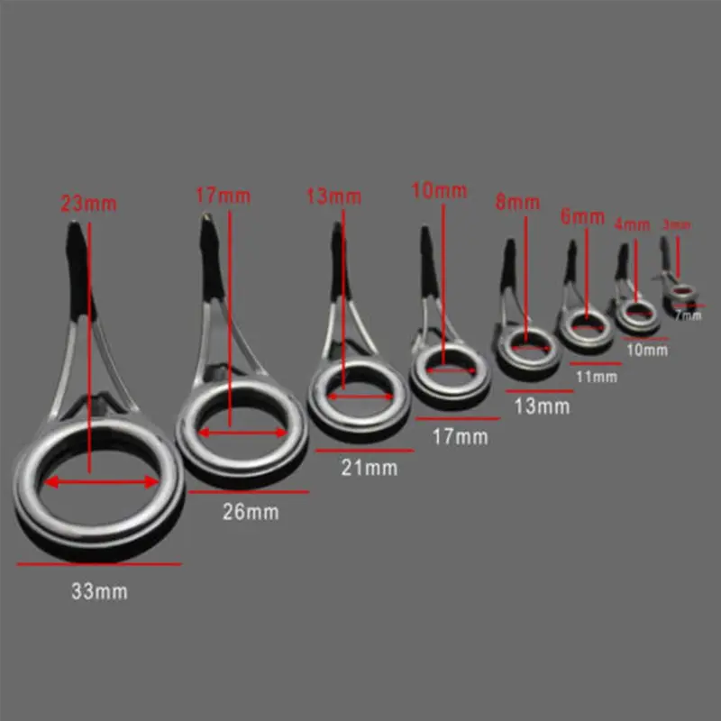 Bộ Dụng Cụ Sửa Chữa Đầu Vòng Gốm Mắt, 8 Cái, 8 Kích Cỡ, Chất Lượng Cao, 3Mm-23Mm, Đường Kính Trong, Phụ Kiện Hộp Dụng Cụ, Hướng Dẫn Cần Câu 2