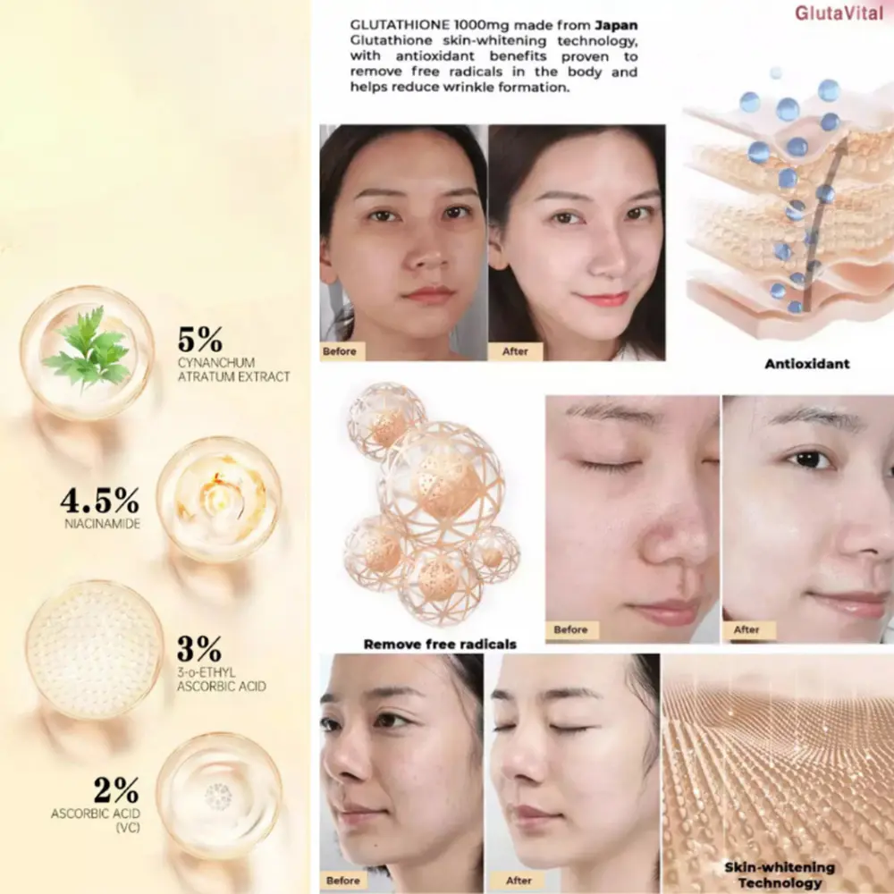 Glutathione Collagen Glow With Glutathione,Vitamins B6,B12,60Gummies For  Anti-Aging & Whitening SkinSupplement, Dietary Fitness, Healthcare  Beauty,Natural Colagen,Acid Zinc, Edible Vitamin