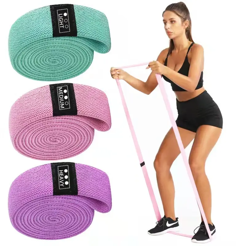 Long Resistance Bands Fabric Pull Up Assistance Bands Fabric for Women Elastic Fitness Body Band