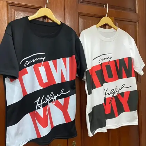 Áo Phông Tom mì in vạch sọc trắng đỏ đen, Áo Thun Form rông siêu cấp giành cho boy phố Menswear Top Cổ Tròn Hottrend 2024