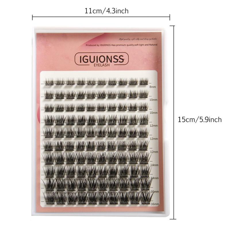 Mixed Length Individual False Eyelashes, 2 Boxes Natural Look Eyelash Extensions, Self Grafting Curl Eyelash Clusters, Eye Makeup Tools For Women 1