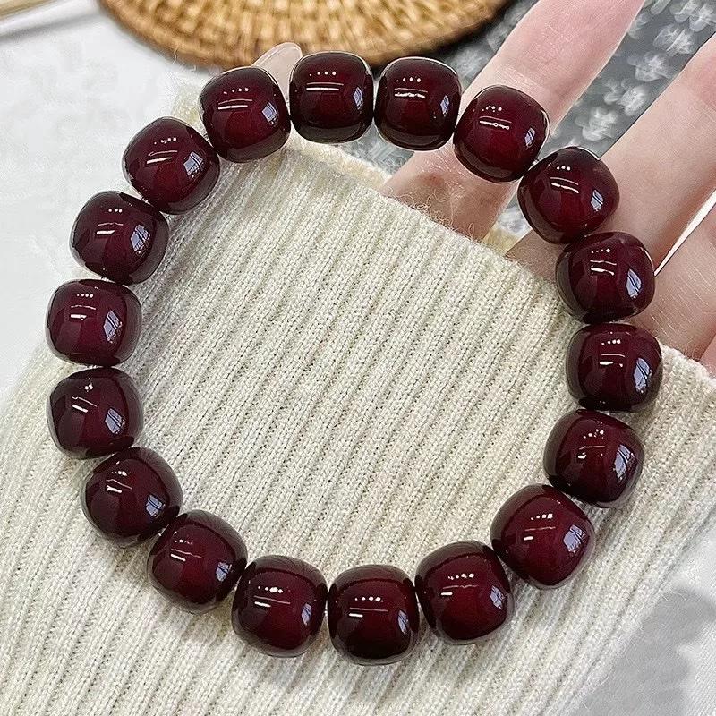 Chuỗi vòng đeo tay hạt bồ đề trơn size 10 ly màu sắc tự nhiên mang đến bình an, may mắn- TÂM BỒ ĐỀ [ quà tăng trong live] 6