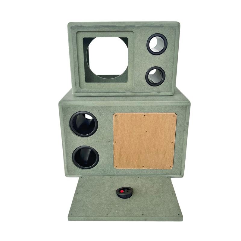 ￼Box loa Sub hầm đơn 5.25, 6.5 inch tăng âm bass sub cho xe ô tô, loa tivi, vi tính LT Speaker 2