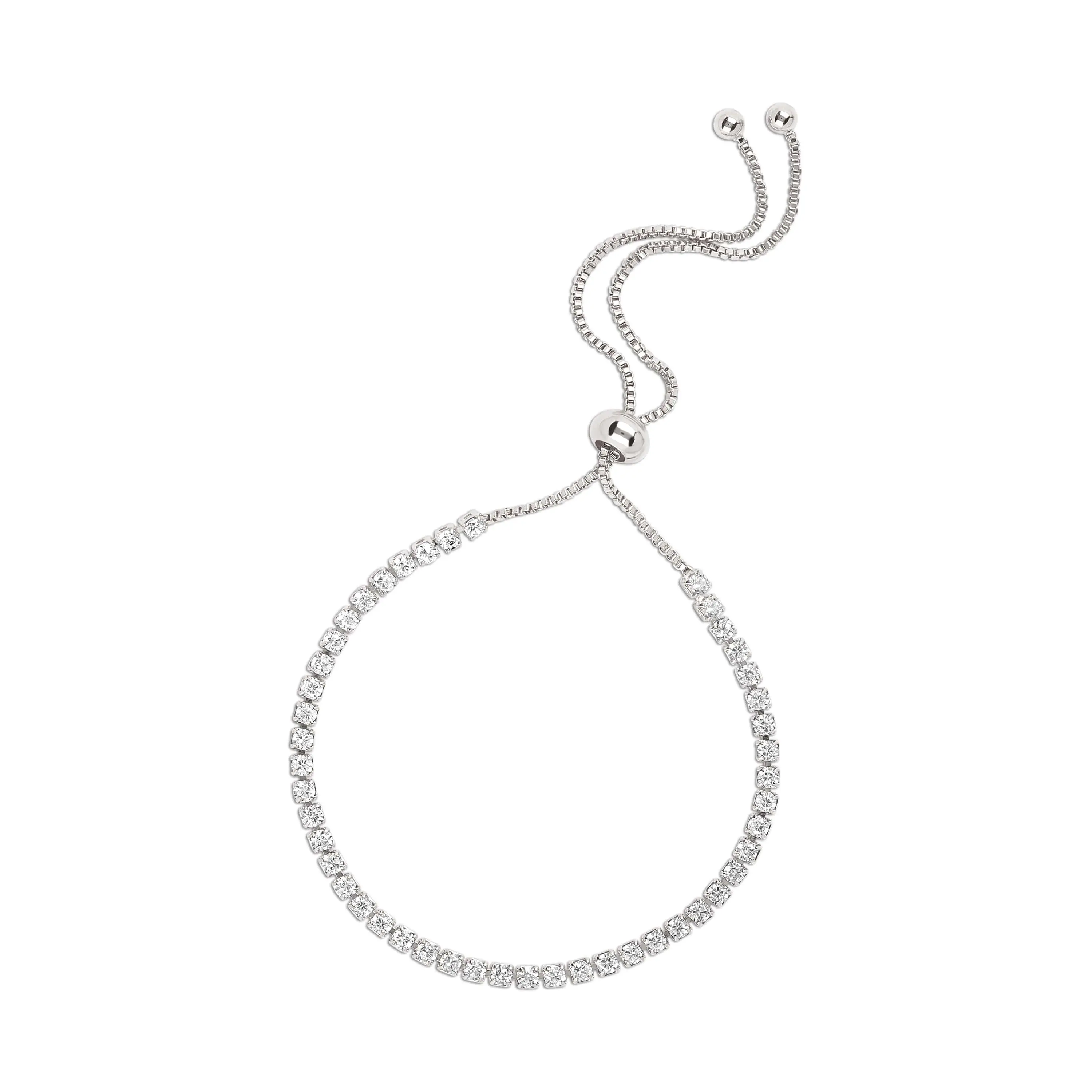 (Silver) Jovie Tennis Bracelet