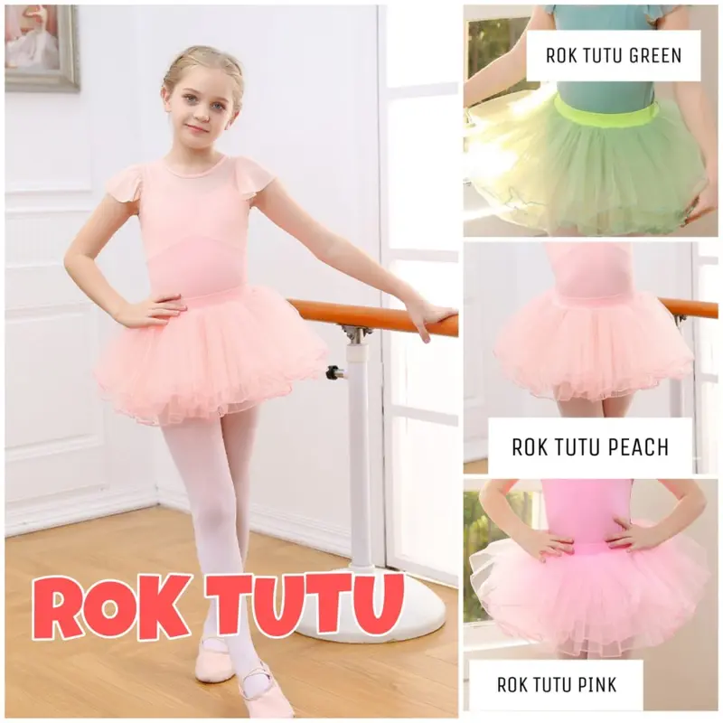 BAJUKIDDIE ROK BALET TUTU WRAP SKIRT PENUTUP LEOTARD BAJU SENAM Sport 1