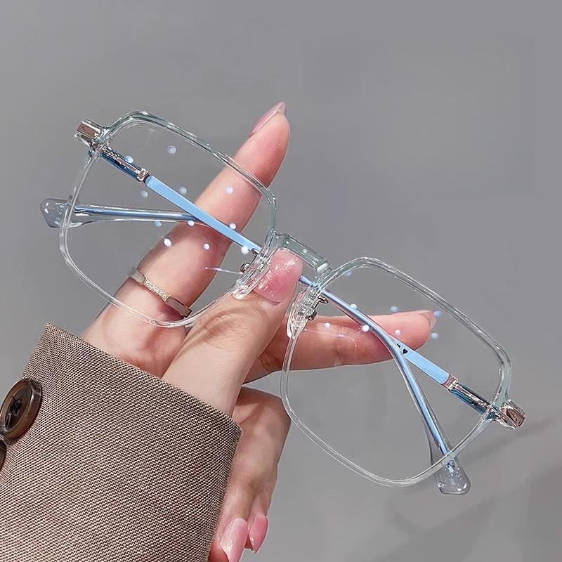 Kính Mắt, Gọng Vuông, Trọng Lượng Nhẹ, Dành Cho Phụ Nữ Và Nam Giới, Ống Kính Trong Suốt, Kính Mắt To, Kính Kính Quang Học