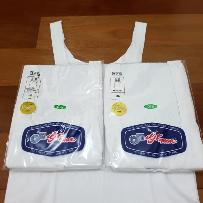 Singlet / Pakaian Dalam Pria GTMAN 302B Size 32 34 36 2