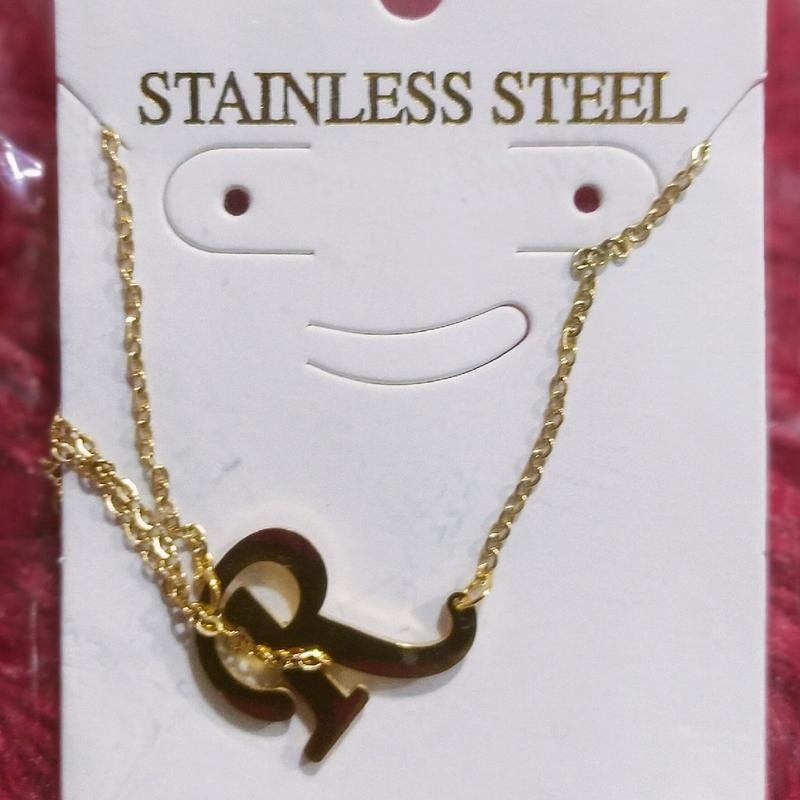 kalung titanium huruf anti luntur Gold 8
