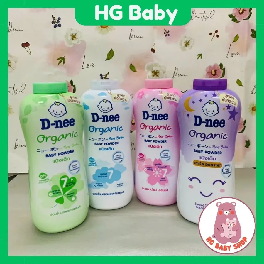 Phấn Rôm Cho Bé Dnee Baby Powder 350g Thái Lan và Kodomo 180g  Hương Thơm Tự Nhiên | HG Baby Shop