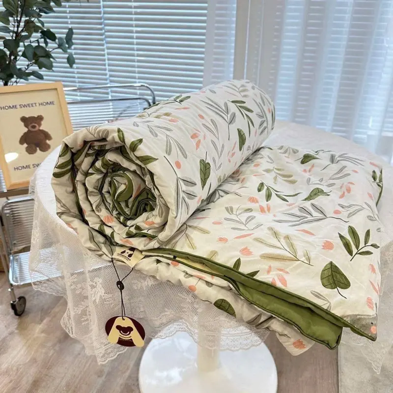 Chăn hè 2m2x2m cotton đũi dùng được nhiều mùa màu sắc nhẹ nhàng mẫu mới